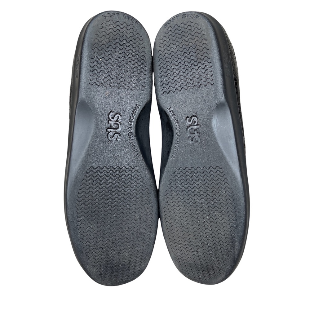 SAS Viva Comfort Dream Slip On Black Croc Soft Step Walking Shoe Loafers Size 9 - Picture 8 of 8